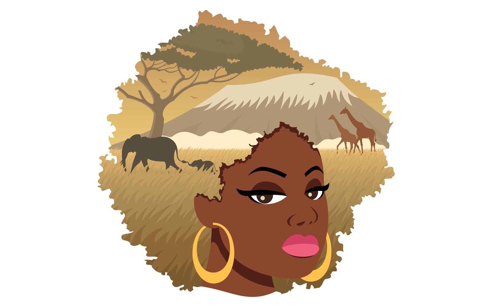 African Girl 2 - Illustration