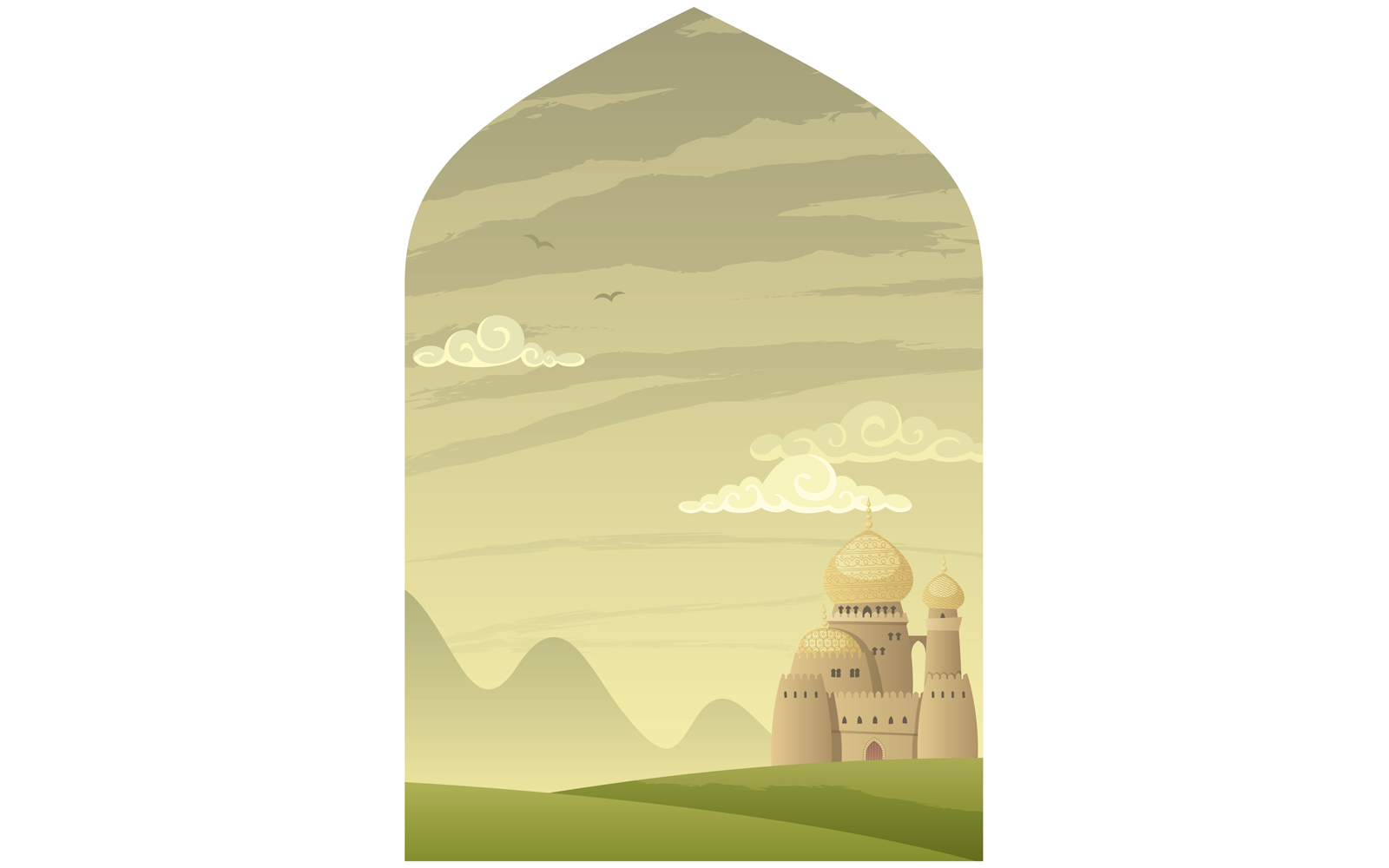 Arabian Background - Illustration