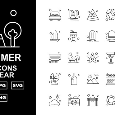 Outdoor Calendar Icon Sets 124664