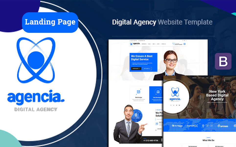 Agencia | Digital Agency Landing Page Template