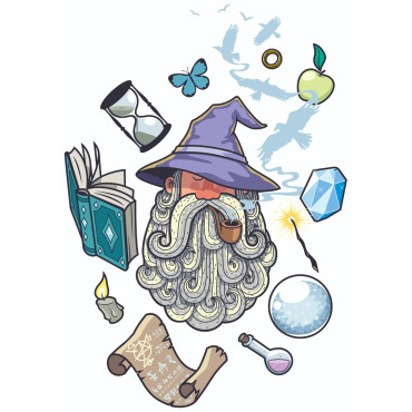 Magician Sorcerer Illustrations Templates 124761