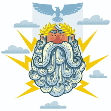 Zeus God Illustrations Templates 124777