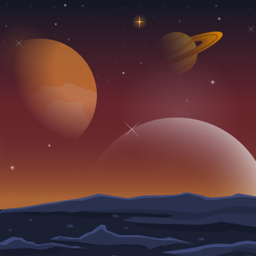 Surface Planet Illustrations Templates 124784