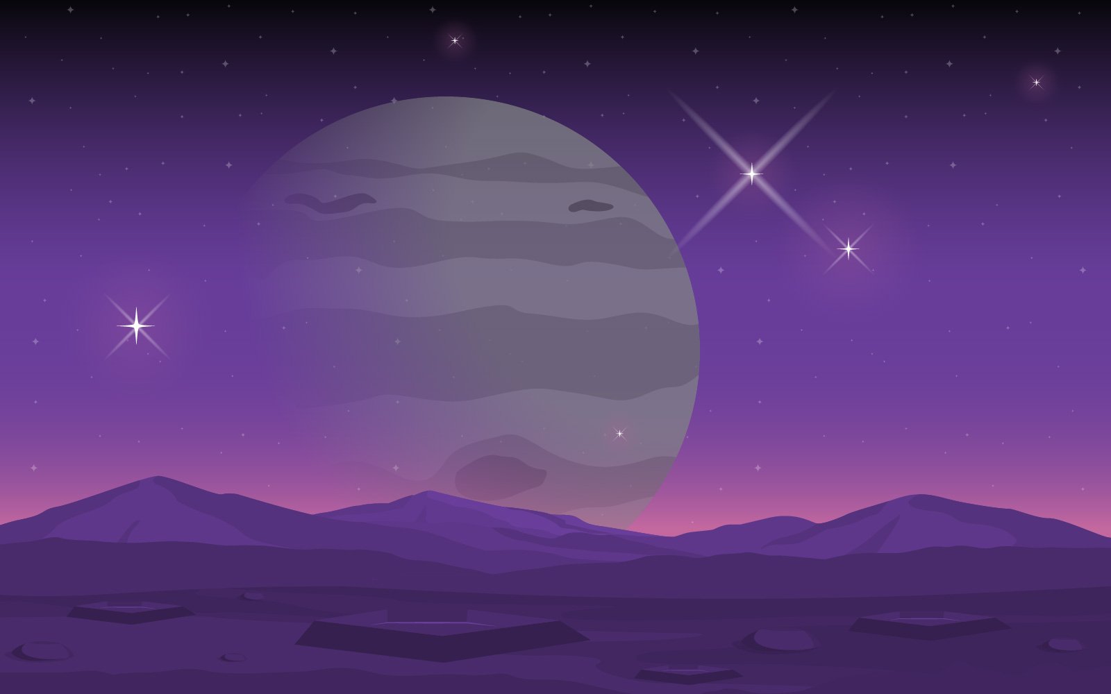 Fiction Planet Sky - Illustration