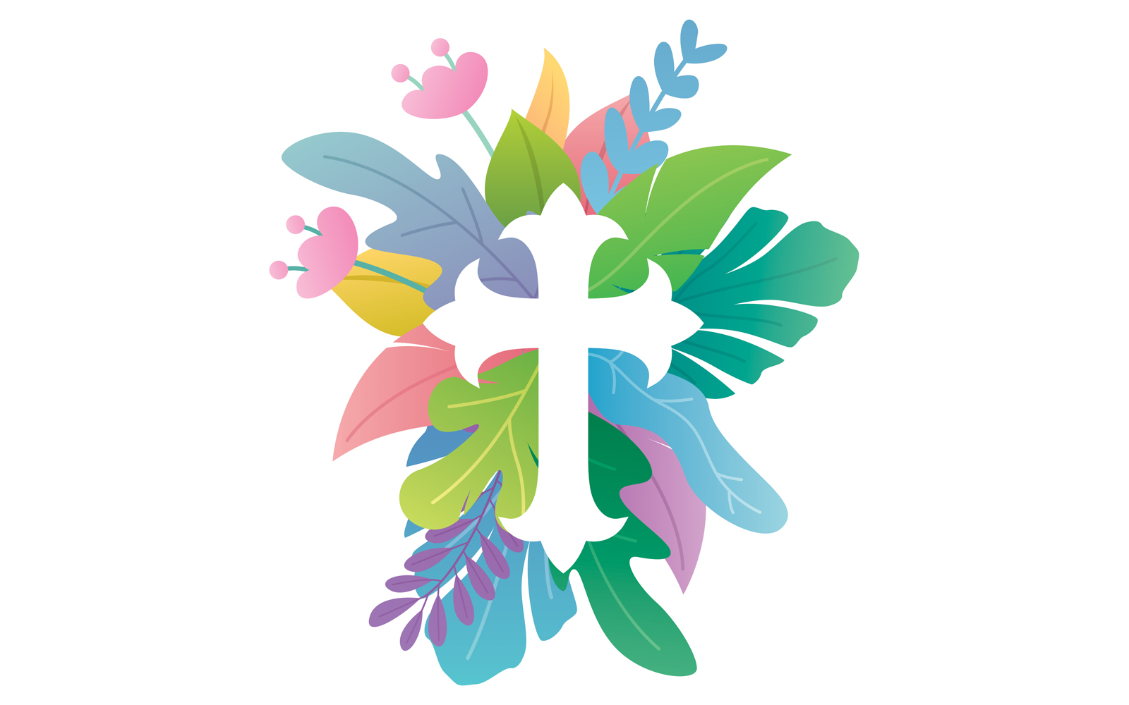 Abstract Christian Cross 2 - Illustration