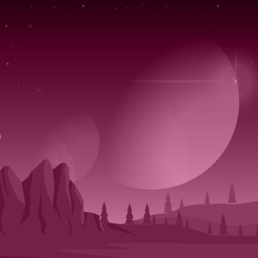 Surface Planet Illustrations Templates 124796