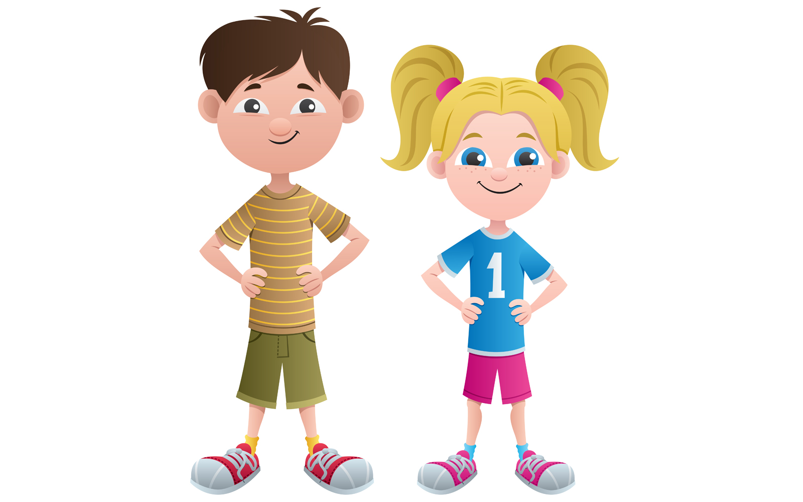 Boy and Girl - Illustration