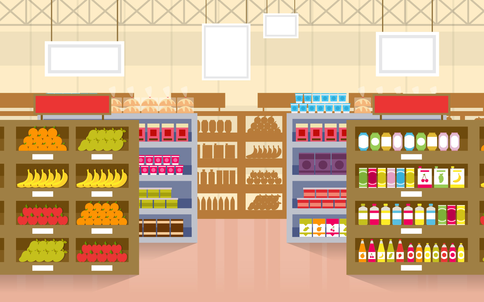 Interior Grocery Design - Illustration