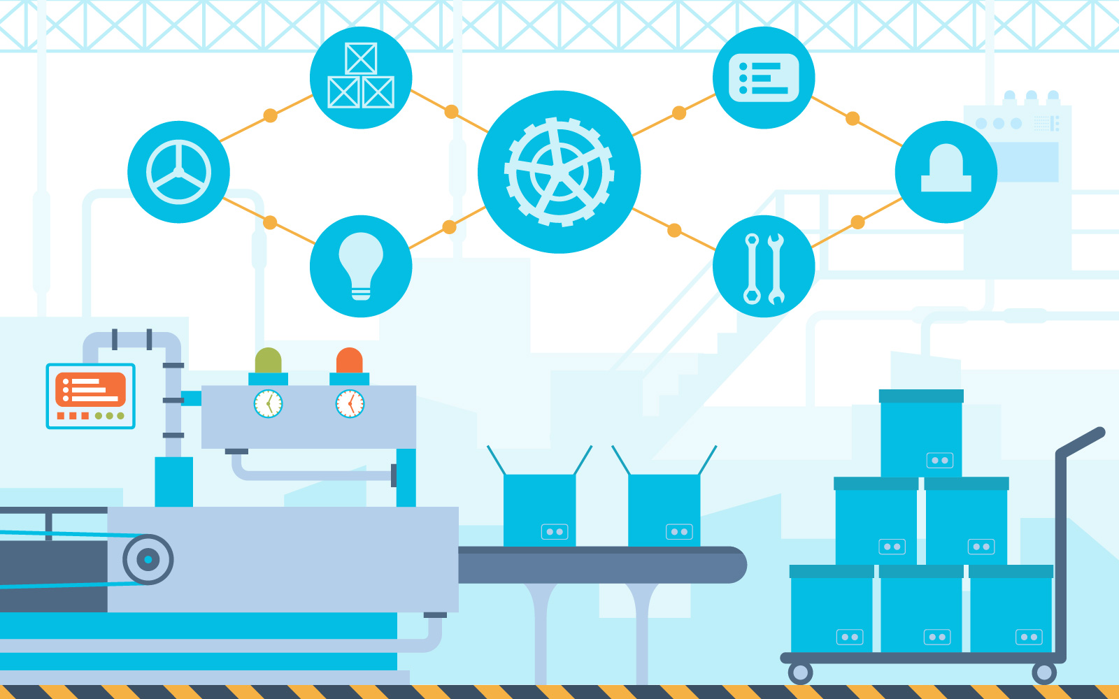 Conveyor Production Assembly - Illustration