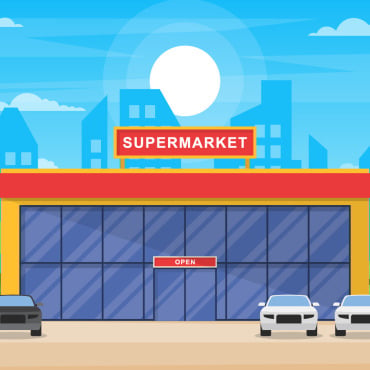 Grocery Store Illustrations Templates 124911