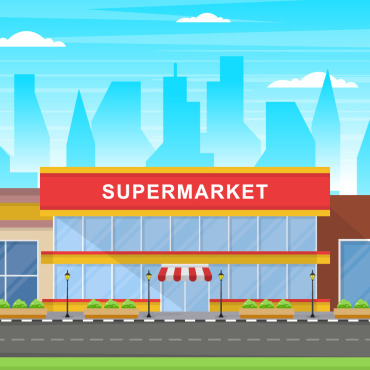 Grocery Store Illustrations Templates 124922