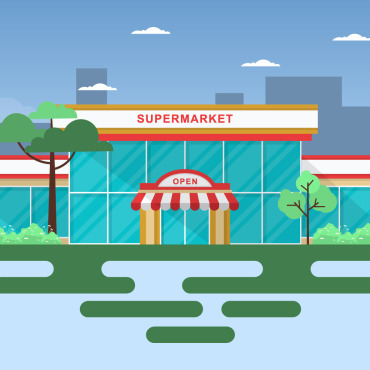 Grocery Store Illustrations Templates 124930