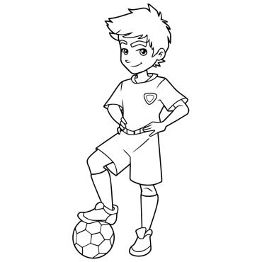 Soccer Player Illustrations Templates 125015