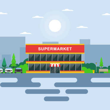 Grocery Store Illustrations Templates 125120