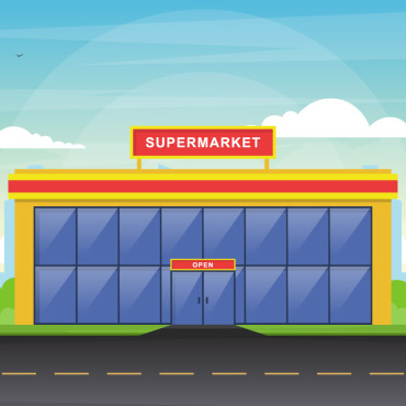 Grocery Store Illustrations Templates 125128