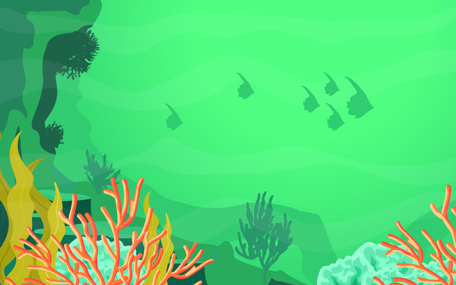 Fish Coral Ocean - Illustration