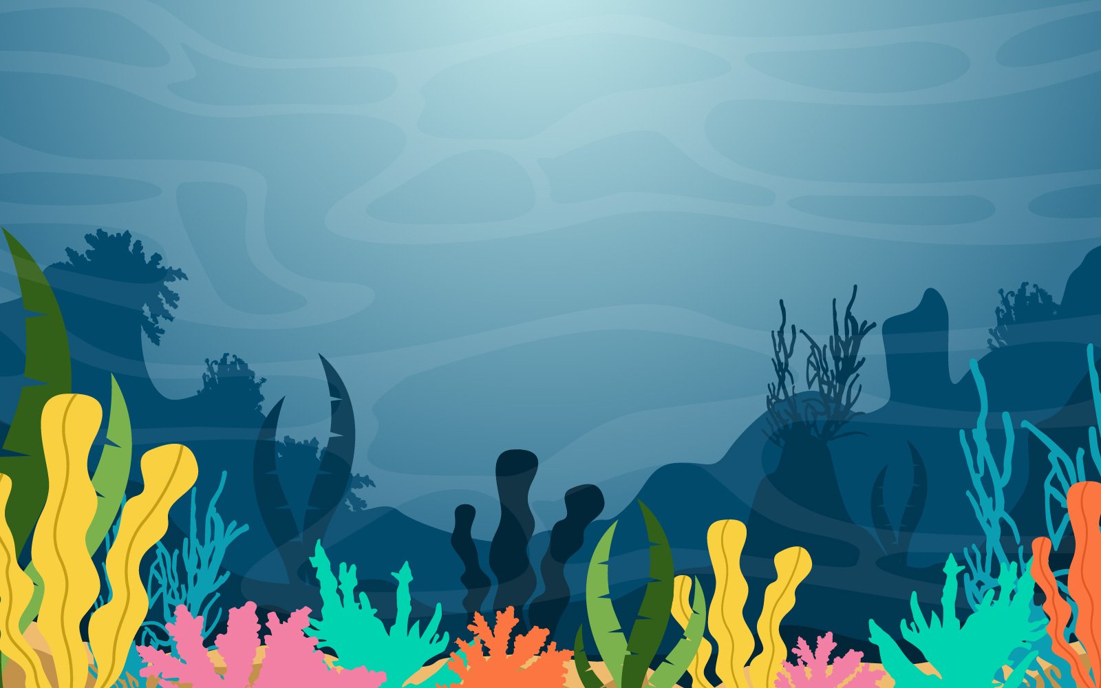 Ocean Coral Reef - Illustration