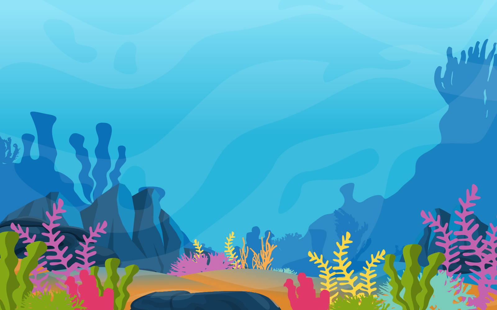 Coral Reef  Underwater - Illustration