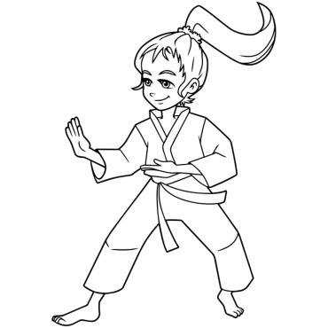 Karate Martial Illustrations Templates 125165