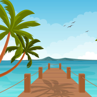 <a class=ContentLinkGreen href=/fr/kits_graphiques_templates_illustrations.html>Illustrations</a></font> tropical plage 125174