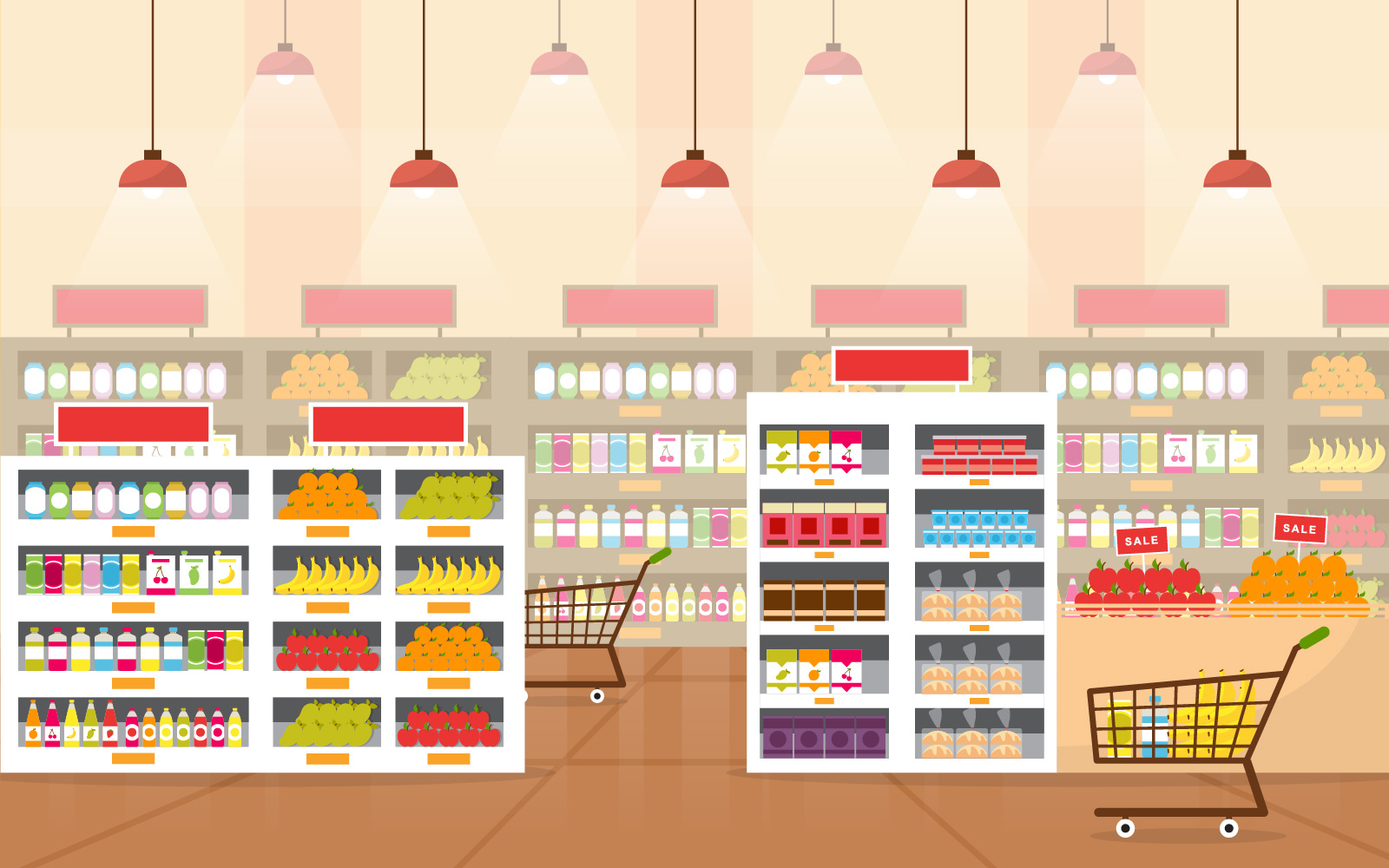 Shelf Store Modern - Illustration