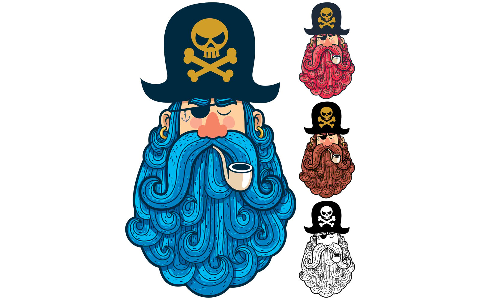 Pirate Portrait 2 - Illustration