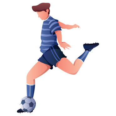 Soccer Player Illustrations Templates 125317