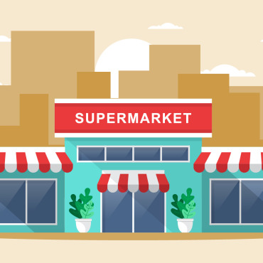 Grocery Store Illustrations Templates 125320