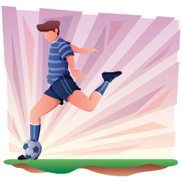 Soccer Player Illustrations Templates 125325