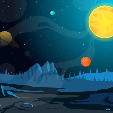 Surface Planet Illustrations Templates 125359