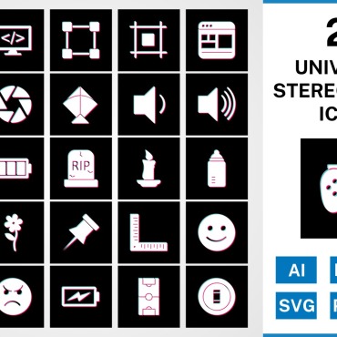 File Stereo Icon Sets 125430