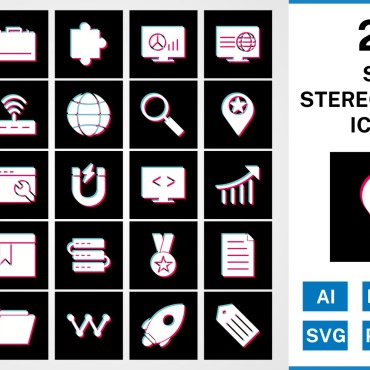 File Stereo Icon Sets 125467