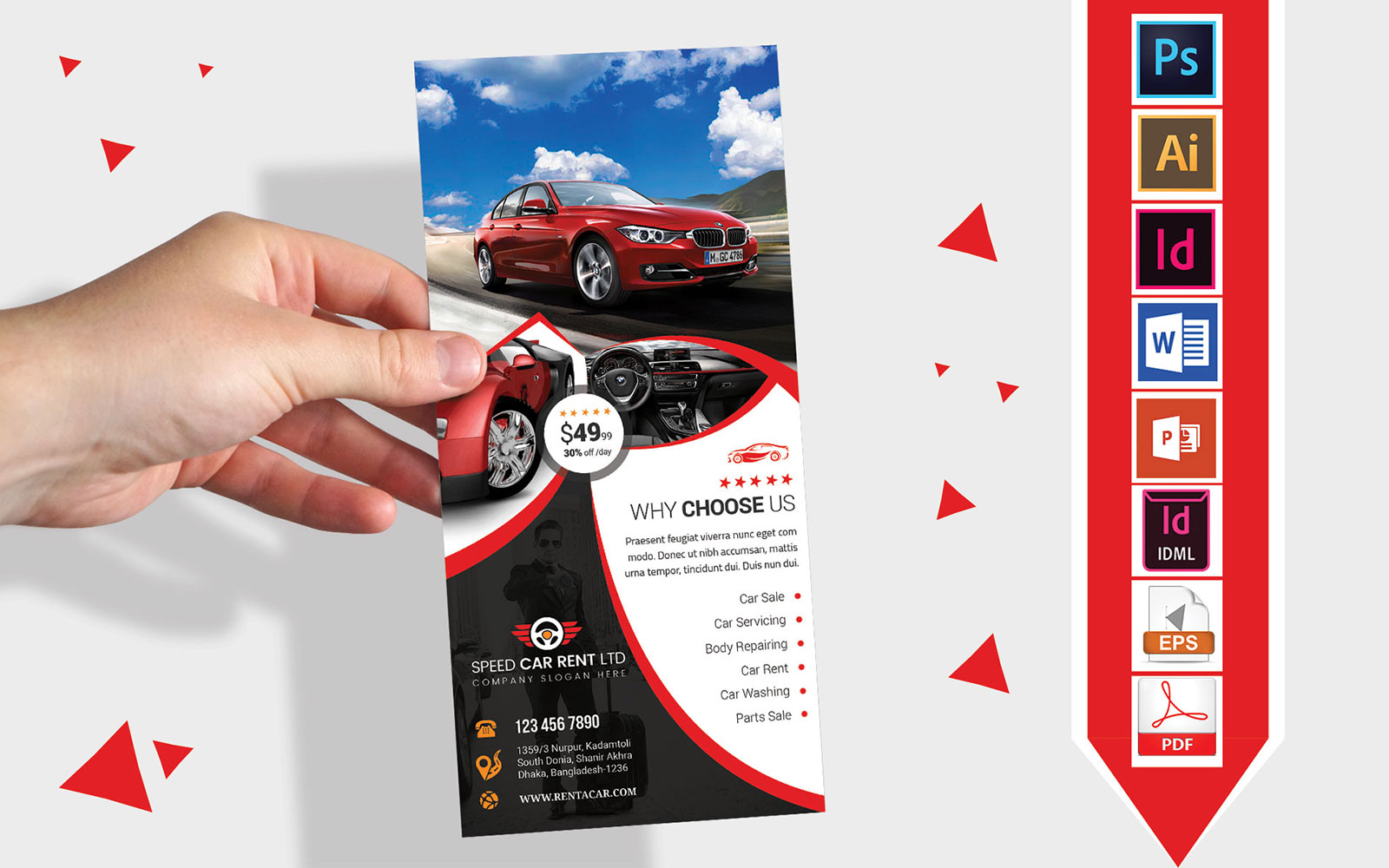 Car sale Flyer. For Taxi DL-Flyer Designs.