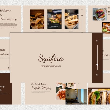 Cafe Food PowerPoint Templates 125651