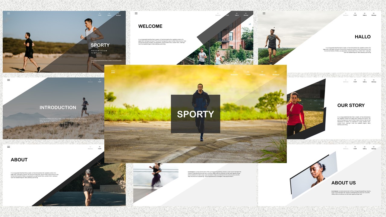 Sporty PowerPoint template