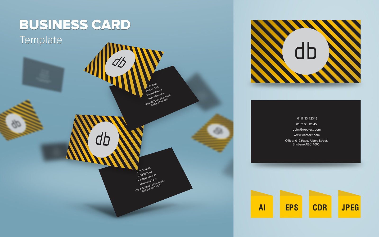 Elegant Business Card Design - Corporate Identity Template