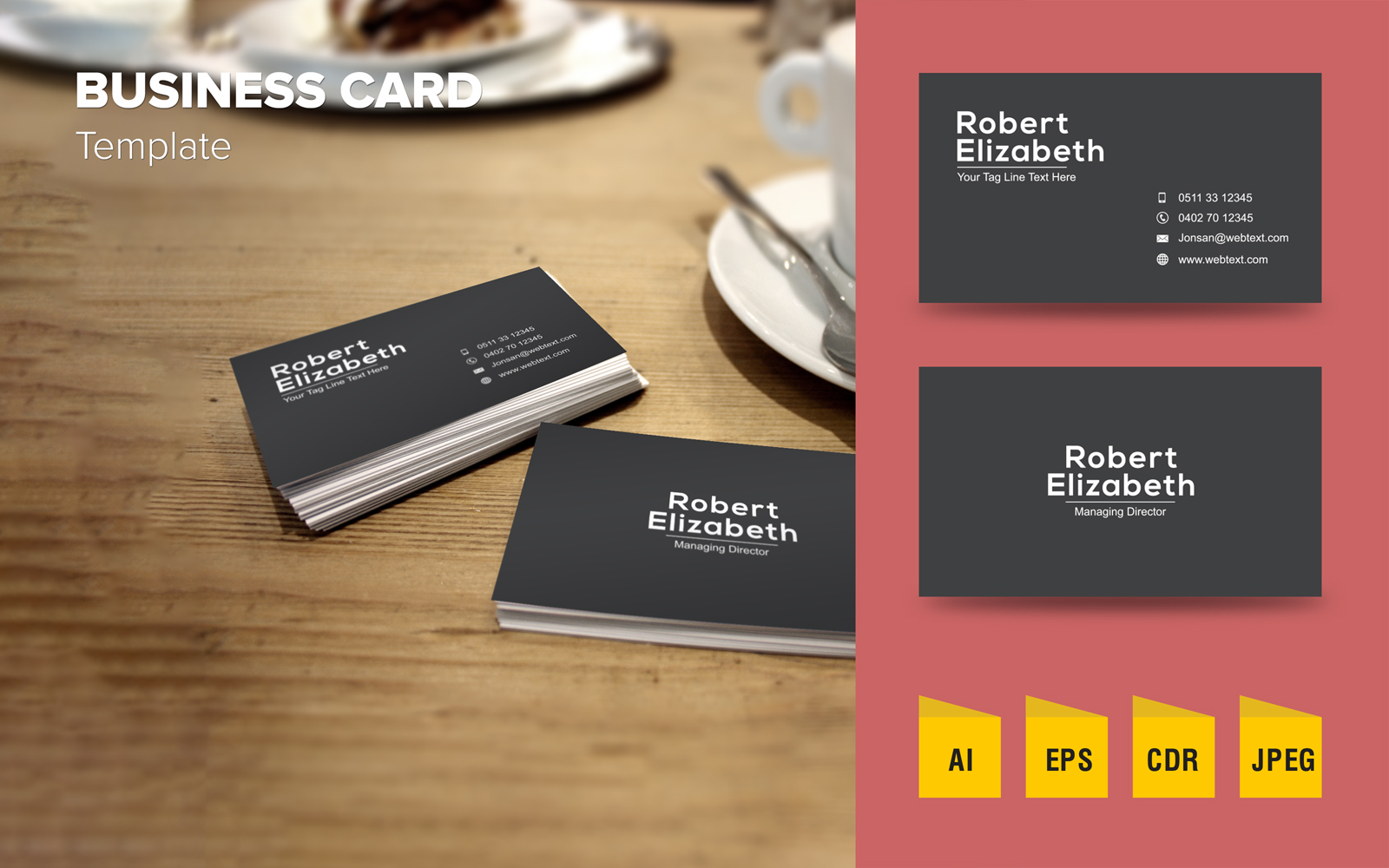 Elegant Business Card Design - Corporate Identity Template