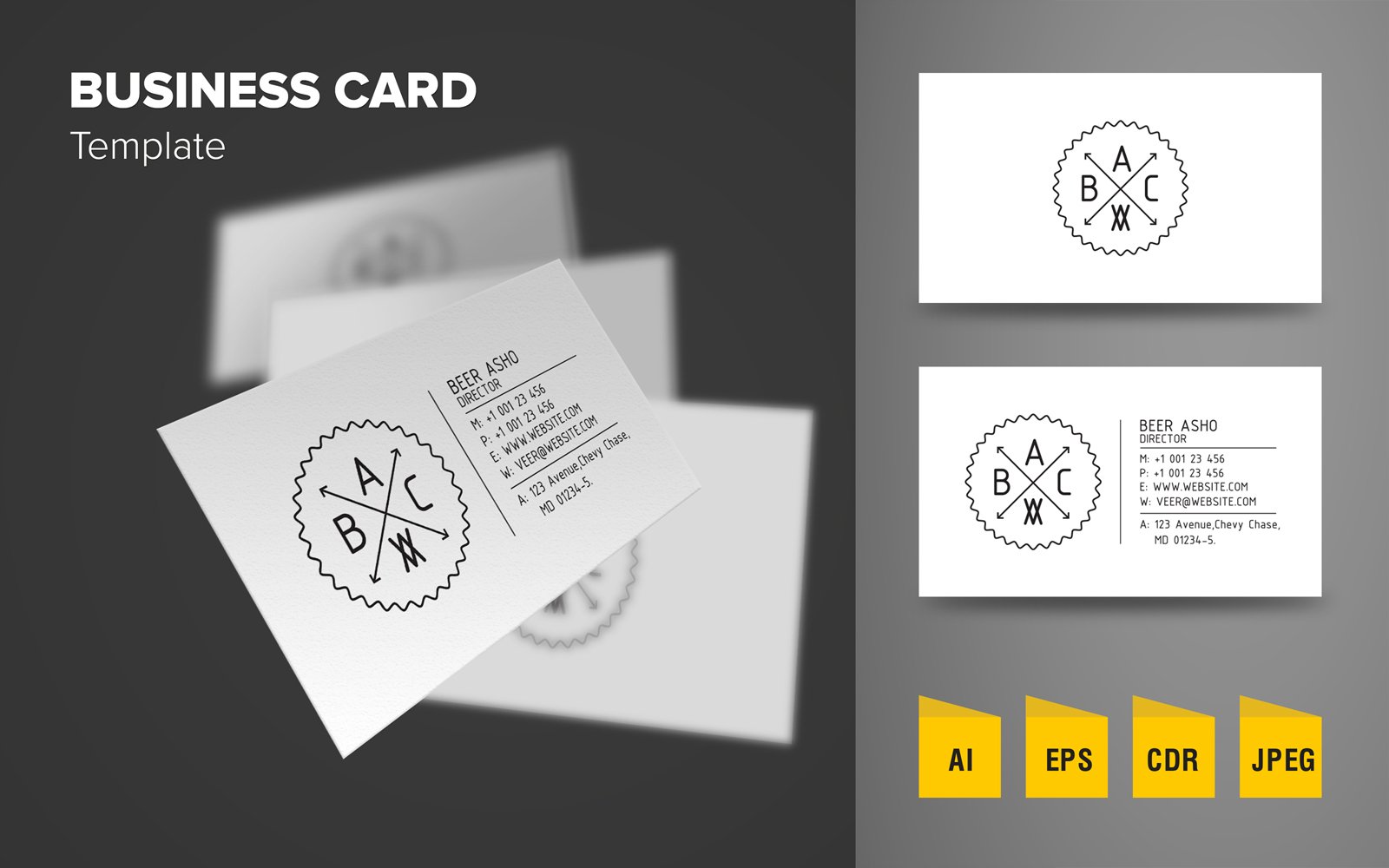 Creative Business Card Design - Corporate Identity Template