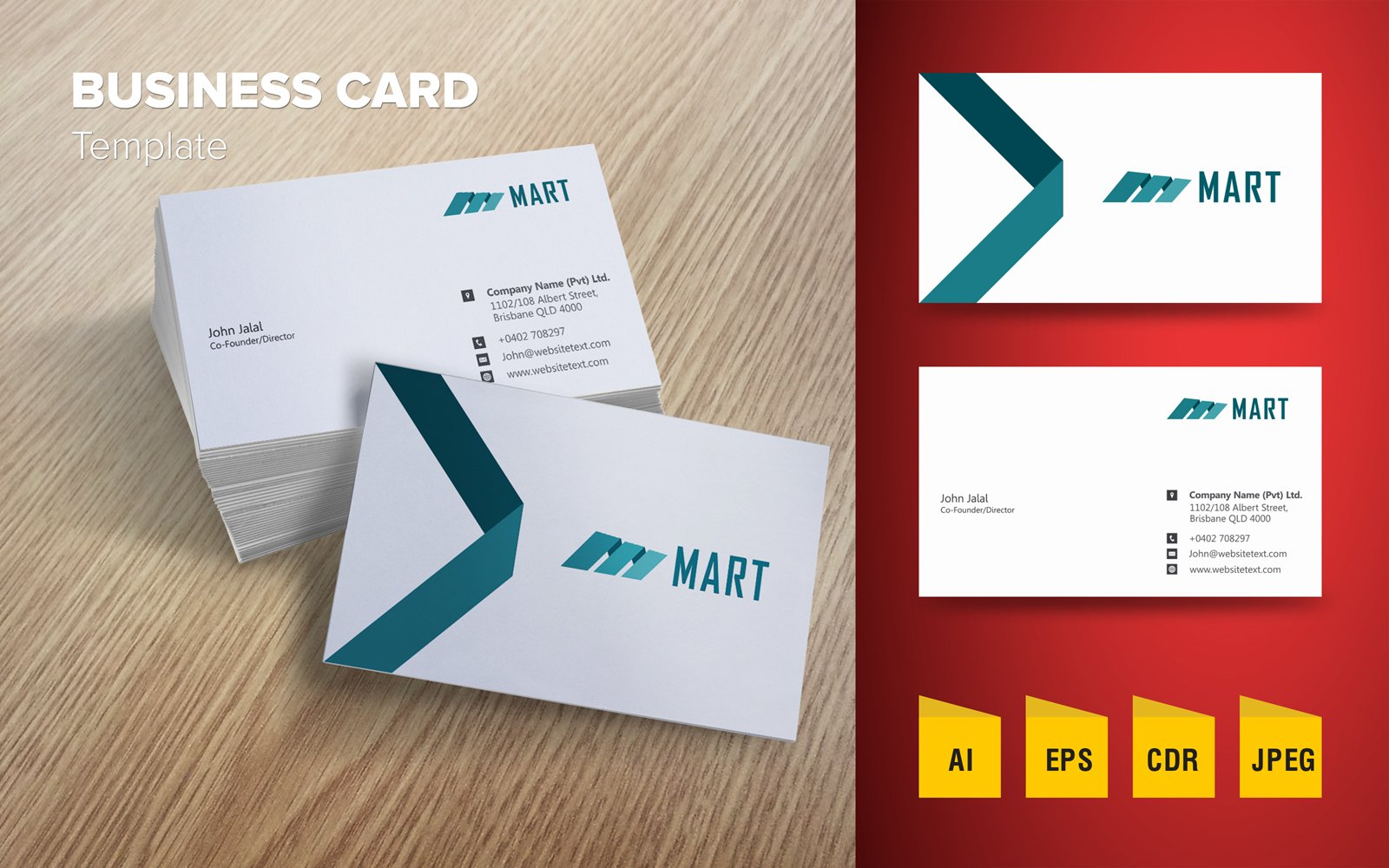 Professional Business Card Design - Corporate Identity Template