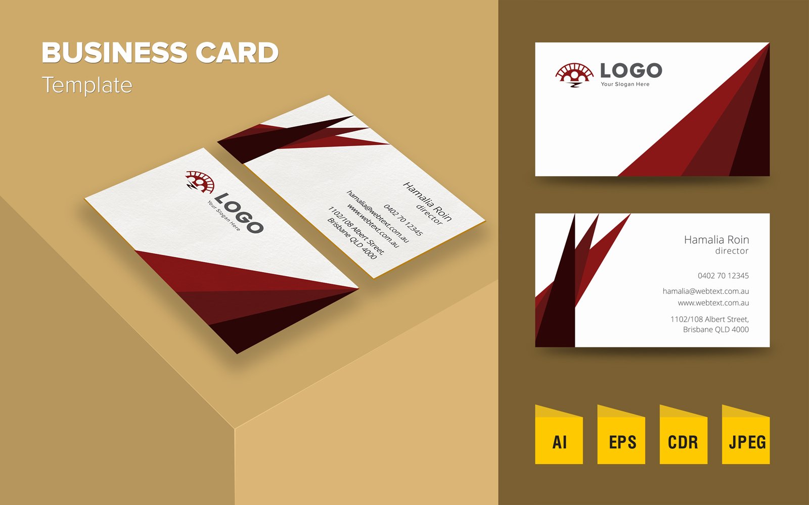 Creative Business Card Design - Corporate Identity Template