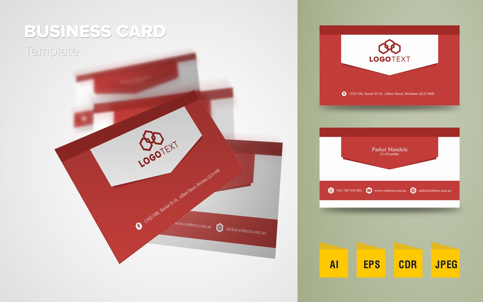 Creative Business Card Design - Corporate Identity Template