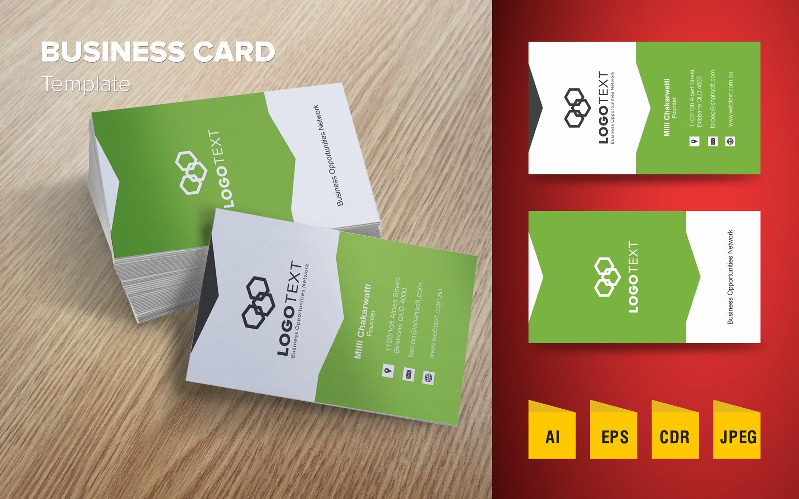 Creative Business Card Design - Corporate Identity Template