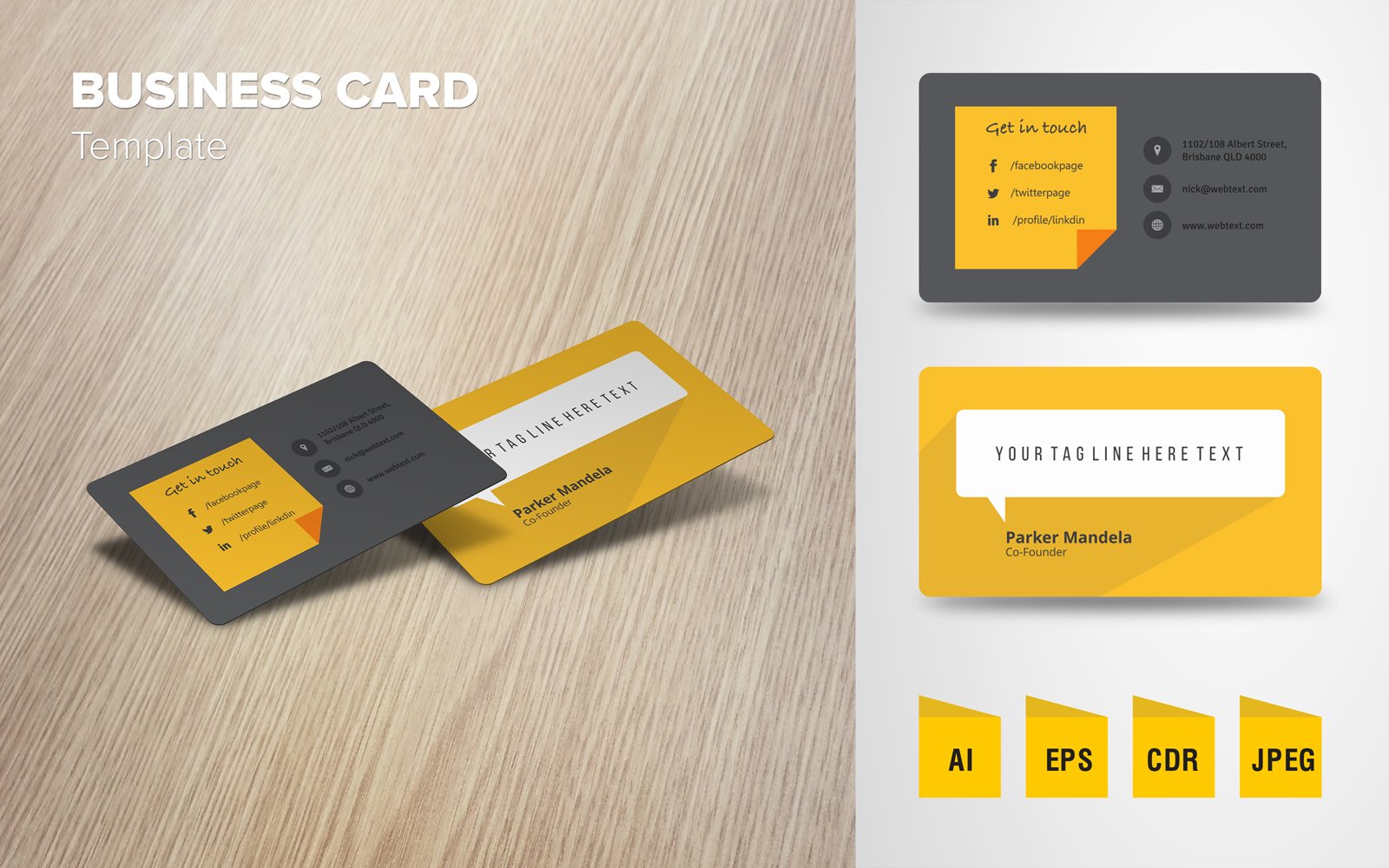 Professional Business Card Design - Corporate Identity Template