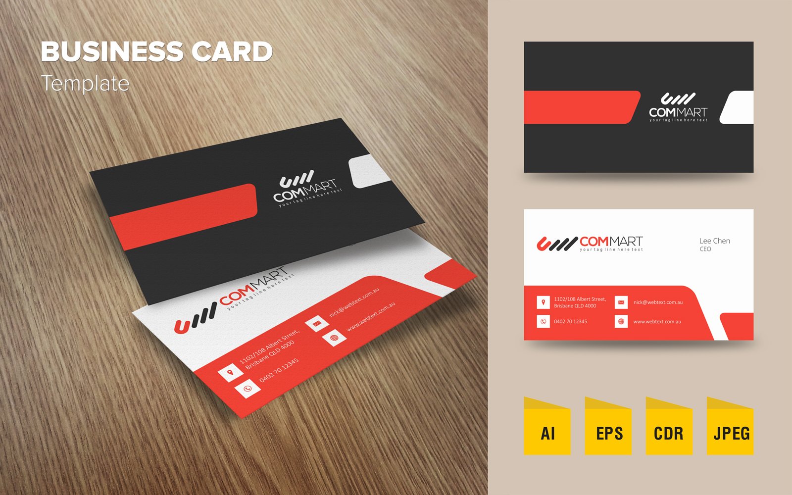 Creative Business Card Design - Corporate Identity Template