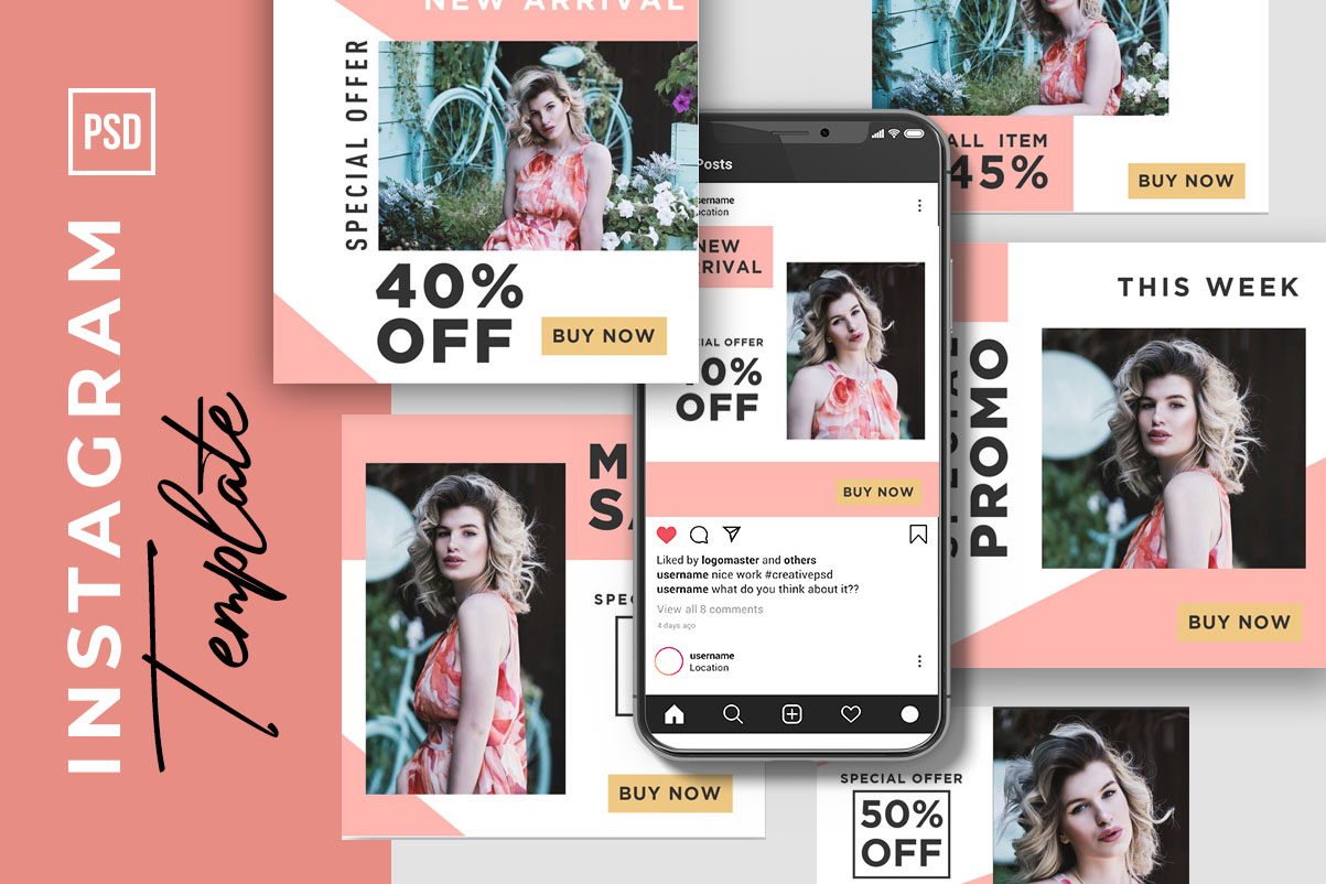 CLEAN AND MINIMALISM FASHION COLLECTION Social Media Template