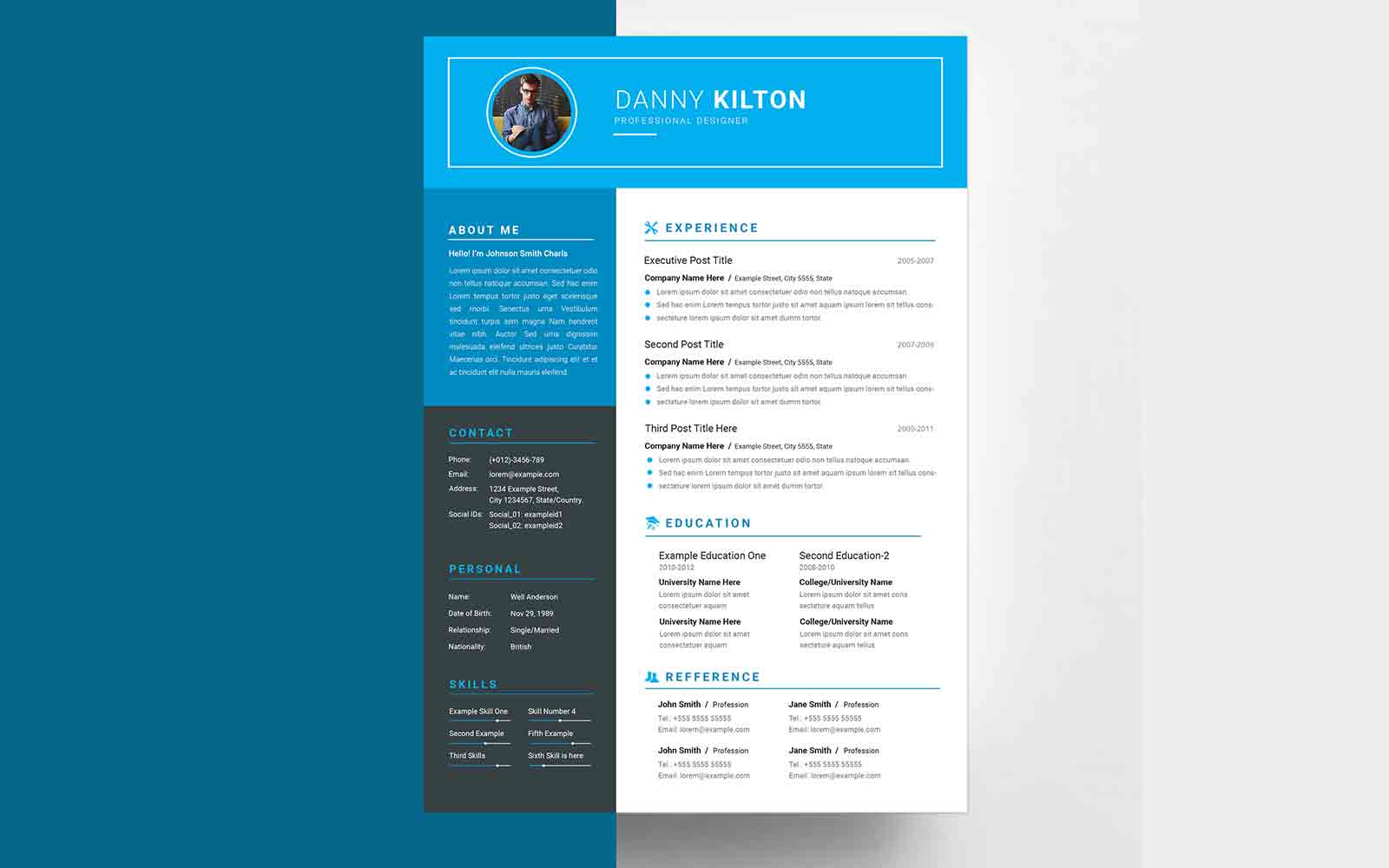 Editable  CV and Minimal Resume Template