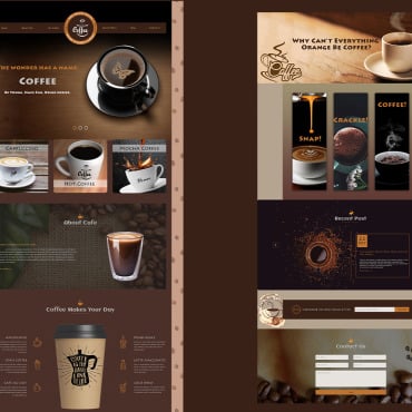 Cafe Coffee PSD Templates 126232