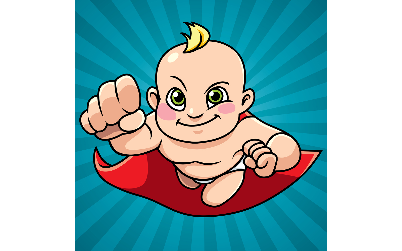 Super Baby Abstract Background - Illustration