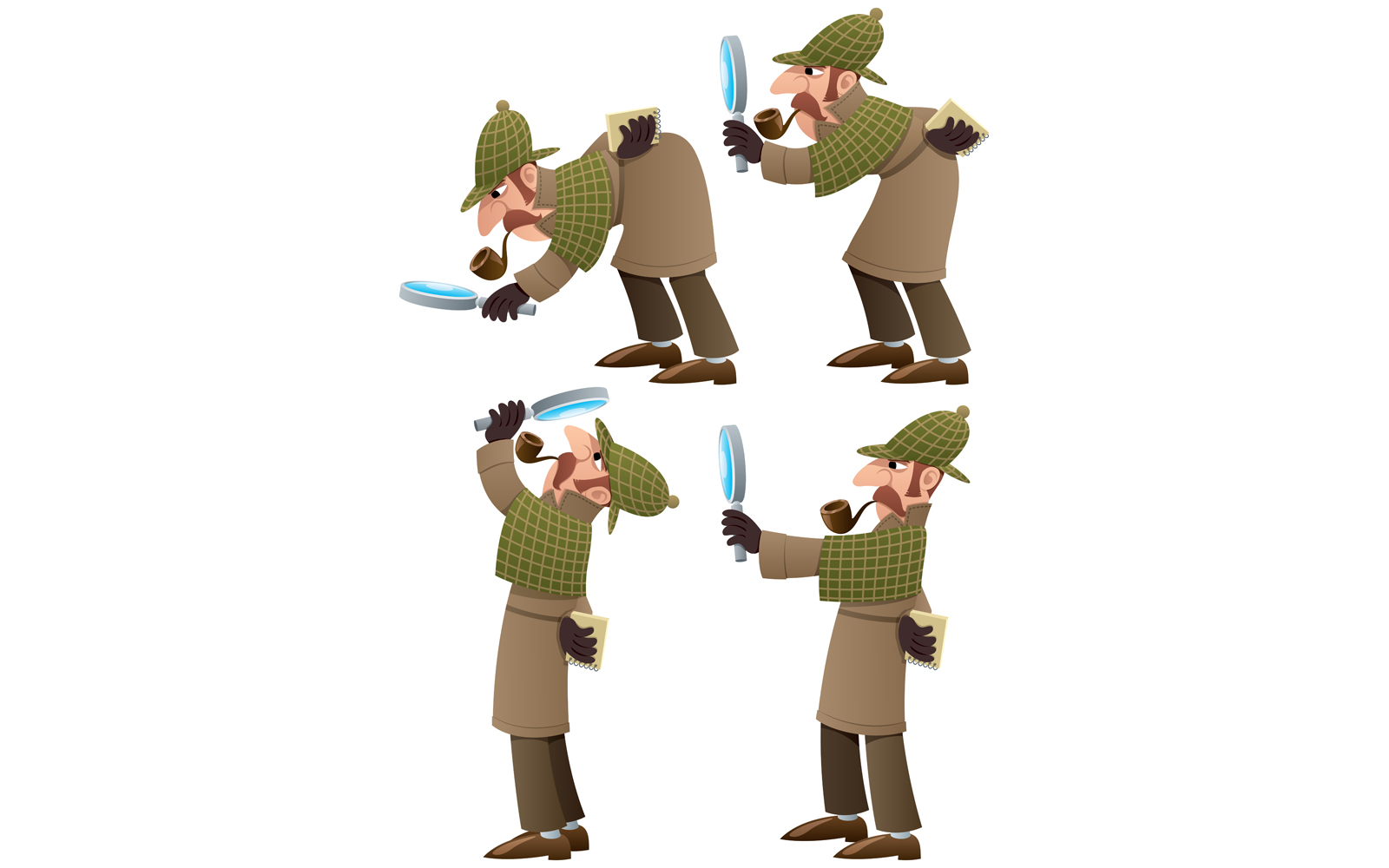 Detective Set - Illustration