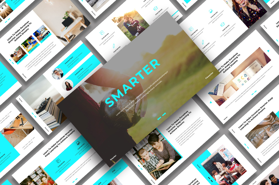 Smarter - Education PowerPoint template